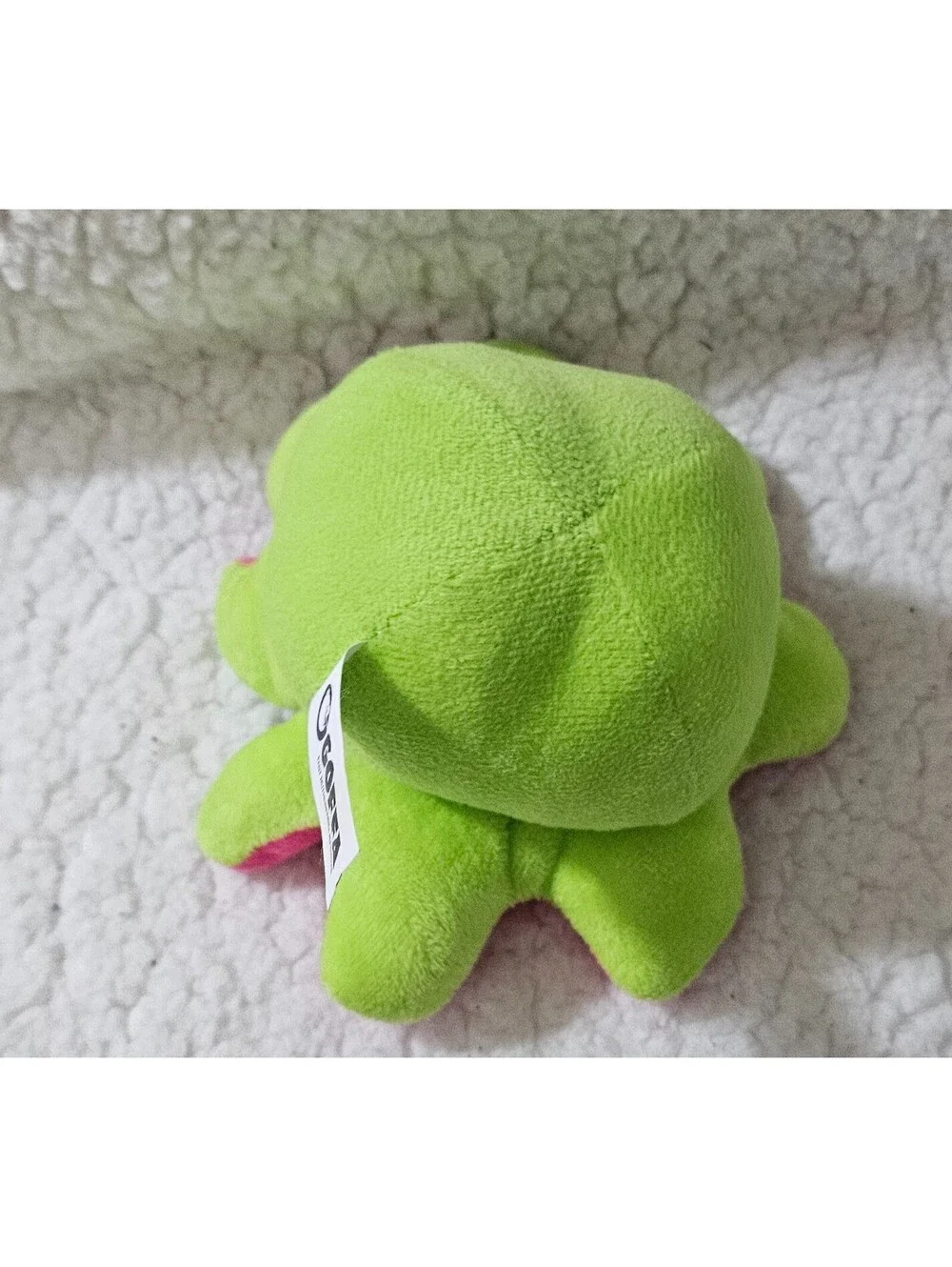 Goffa Octopus Plush Toy Green & Pink Smiling Stuffed Animal 5